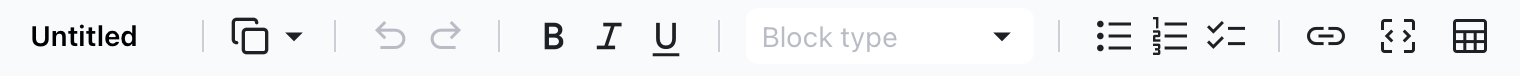 Toolbar