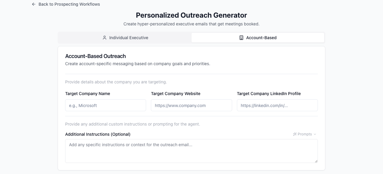 Account Outreach Account Outreach